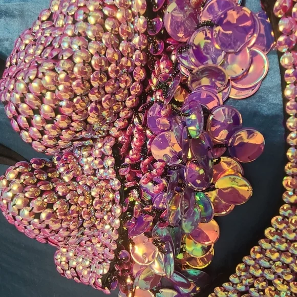 Brand NEW Sequin Embellished Rave/Festival Outfit - Picture 8 of 9